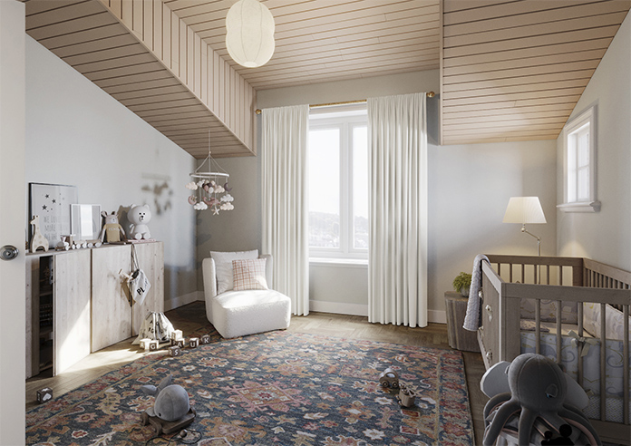 Wexley, White Cotton - Made to Measure Curtains - Image 7